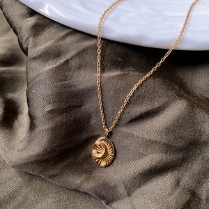 Moon Crescent 18K Gold Plated Necklace